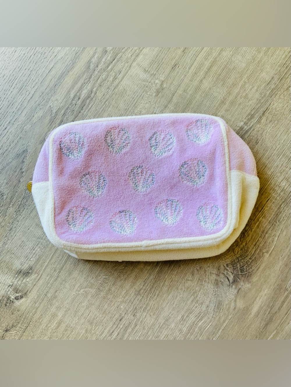 Stoney Clover Lane Seashell Embroidered Large Pouch OS